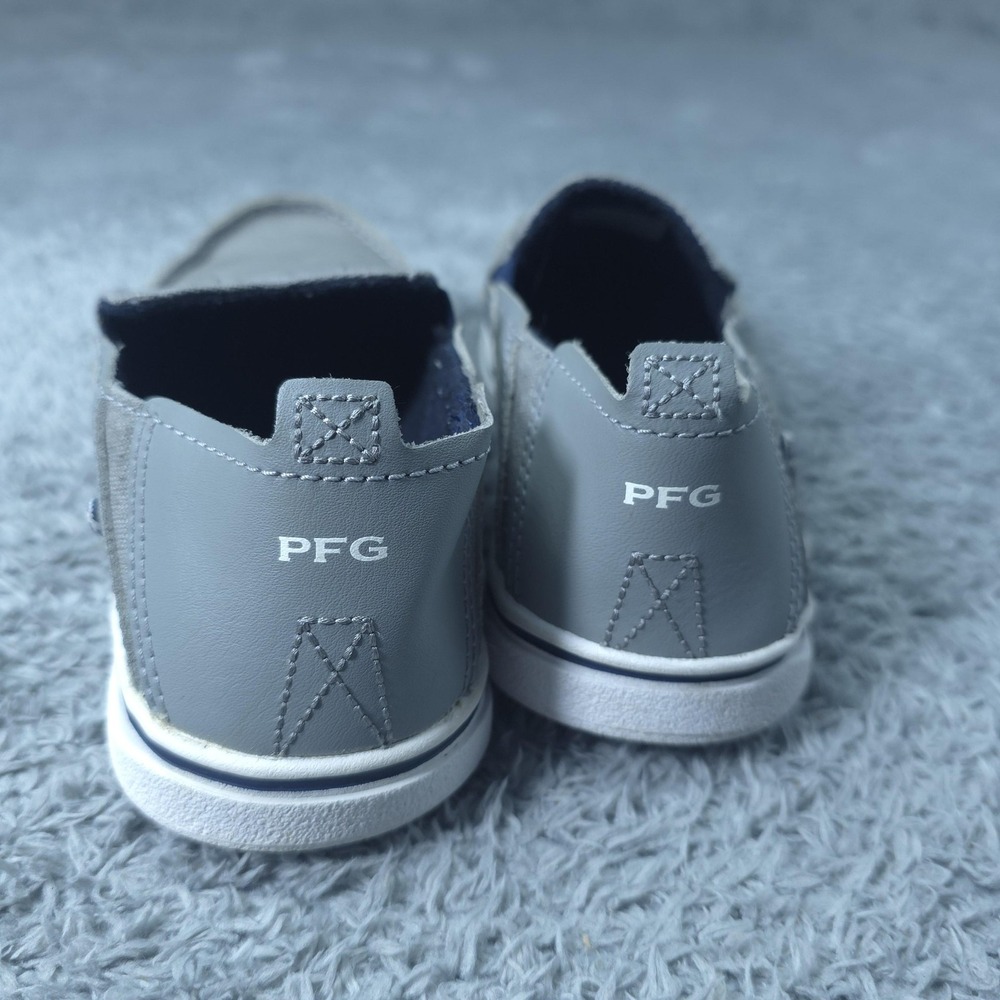 Columbia PFG Boat Shoes Youth Size 3 Gray Slip On Omni-Grip Fishing Beach - Picture 3 of 11